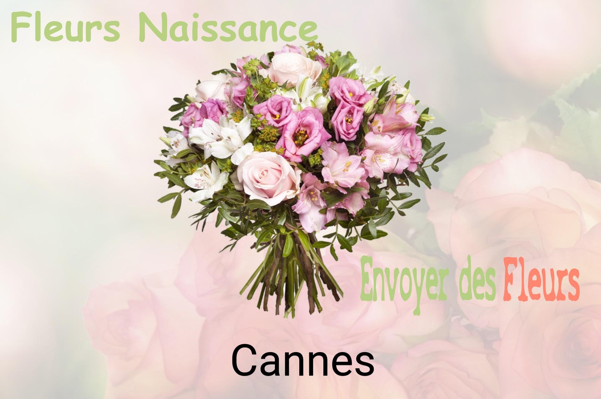 Bouquet de fleurs de naissance livré à Cannes